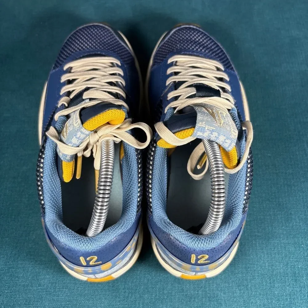 Nike Giannis Immortality 4 Blue Yellow Basketball Shoes Youth 6Y / Women’s 7.5
